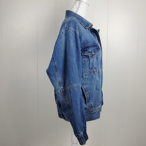 American Eagle jeans vintage style medium jean buttonup coat - Picture 9 of 14